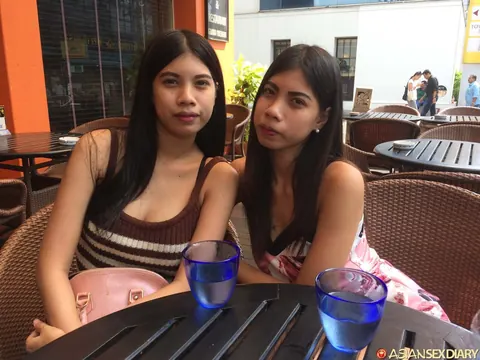 Two Asian Women Strip and Share a Dick in a Threesome – photo 1 of 20