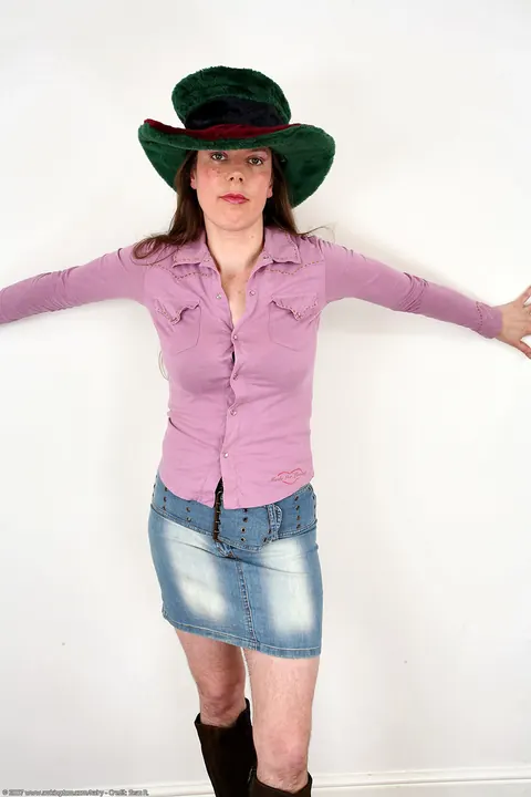 Mature Brunette MILF Undresses to Reveal Her Hairy Bush – photo 1 of 21