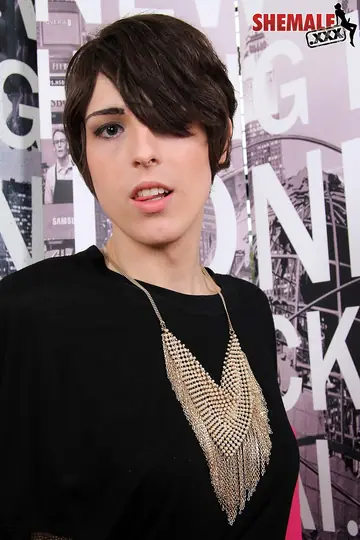 Trans Woman Strips to Show Her Shaved Cock