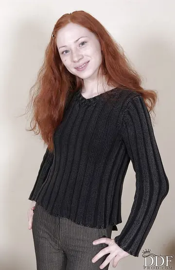 Ludmilla Habibulina – Slim Russian Redhead Undresses, Reveals Her Tattoos, and Spreads Her Legs