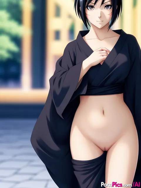 AI-Generated Woman with Short Hair Bares Her Shaved Pussy – photo 11 of 11
