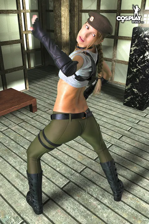Angela Blanche: Blonde PAWG with Big Natural Tits Poses in a Cosplay Costume – photo 5 of 12