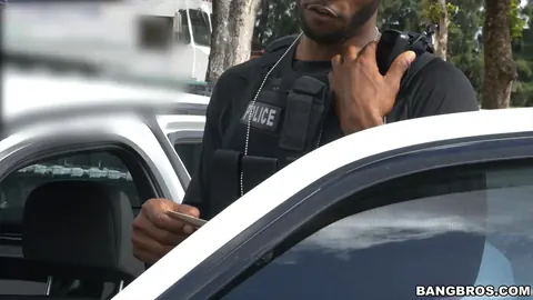 Kiki Parker: Blonde with Big Natural Tits Sucks Two Black Cops and Gets Fucked – photo 1 of 21
