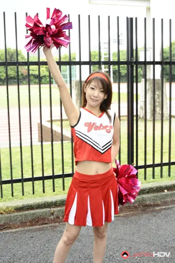 Japanese Woman Flashes Her Skirt at a Playground
