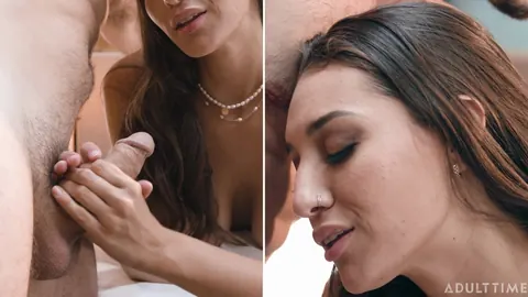 Bella Rolland: Tall Brunette Undresses and Fucks Her Partner – photo 8 of 21