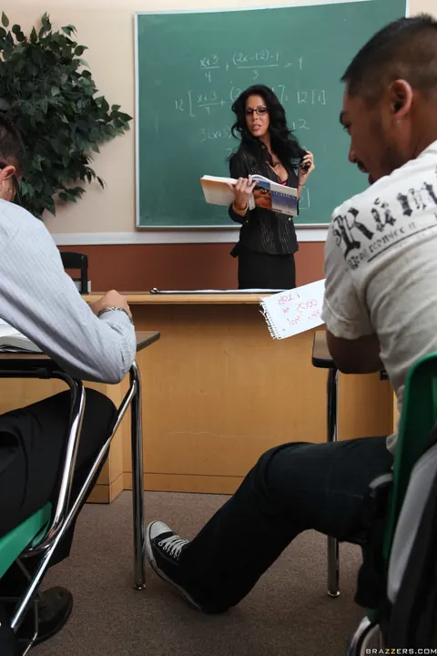 Tabitha Stevens: Mature Latina Teacher in Uniform Sucks and Fucks Her Partner – photo 1 of 21