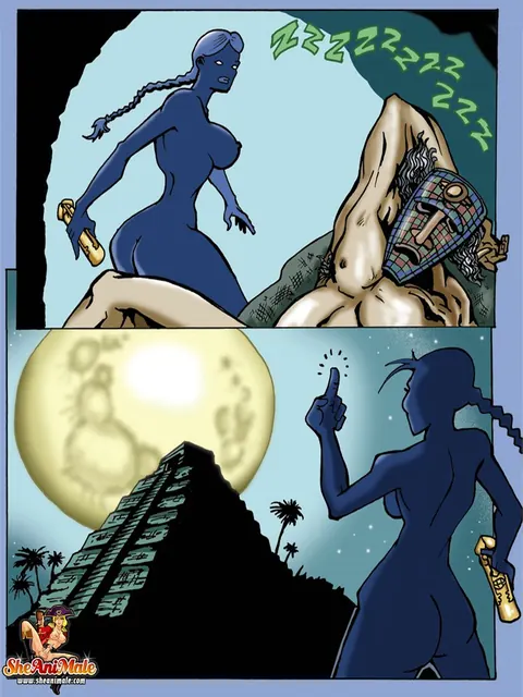 Busty Trans Woman Gets Gangbanged by a Tribe – photo 3 of 12