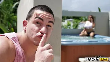 Alessandra Miller – Petite Latina MILF Fucked Doggy in the Hot Tub and Takes a Facial