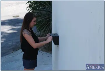 Busty Brunette Wife Gives a Titjob and Takes Anal Outdoors