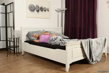 Blonde British MILF Fingers and Spreads Her Pussy