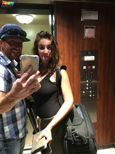 Layla London: Petite Brunette Shows Off Her Big Natural Tits in a Hotel – photo 16 of 16