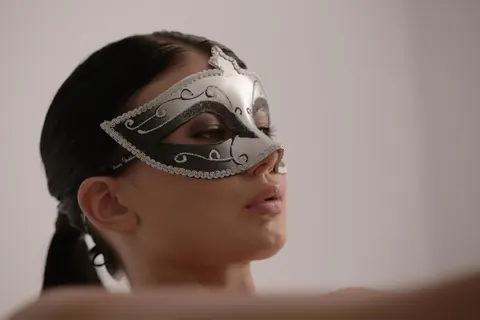 Lucy Li: Masked European Lesbians with Glasses Share a Dildo – photo 10 of 16
