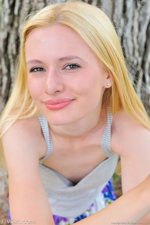 Kennedy Kressler: Slim Blonde Strips Out of Her Panties Outdoors – photo 12 of 16