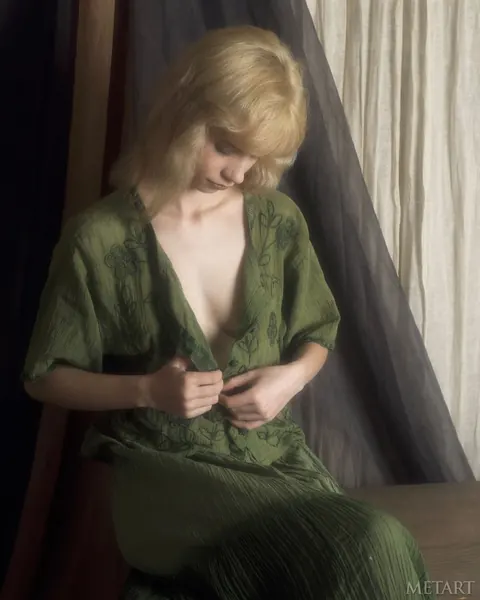 Blonde Strips Nude and Poses Her Figure – photo 2 of 21