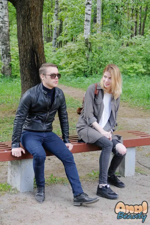Crystal Maiden: Russian Blonde Takes Anal Outdoors in Glasses – photo 19 of 21