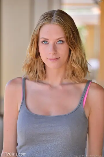 Anya Amsel – Blonde in Lingerie and Shorts Spreads Outdoors