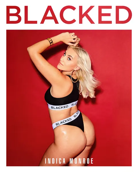 Indica Monroe: Thick Blonde in Lingerie Takes BBC Creampie Doggy Style – photo 1 of 20