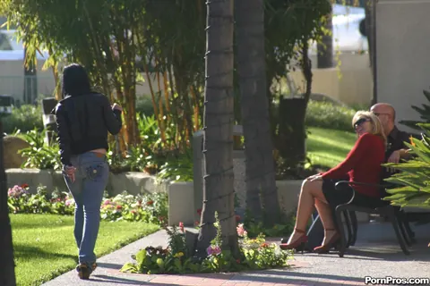 Natasha Taylor: Skinny Brunette Dominates Her Man Outdoors – photo 7 of 17