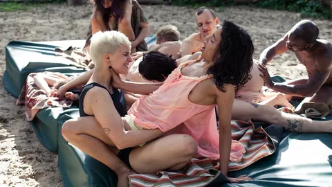 Lina Bembe: Tall PAWG Latina and European Woman Get Banged Outdoors – photo 1 of 12