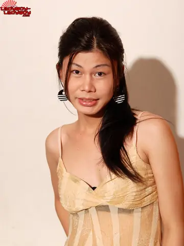 Petite Asian Trans Woman Poses Nude Outdoors Showing Her Hairy Bush