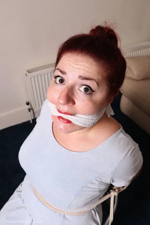 British MILF in Pigtails Tied to a Chair in Bondage – photo 16 of 16