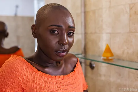 Zaawaadi: Slim Ebony Woman Rides a Dildo and Takes a Partner – photo 1 of 10