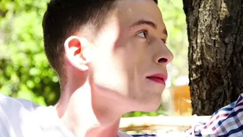 Guy Strokes His Cock and Cums Outdoors – photo 4 of 14