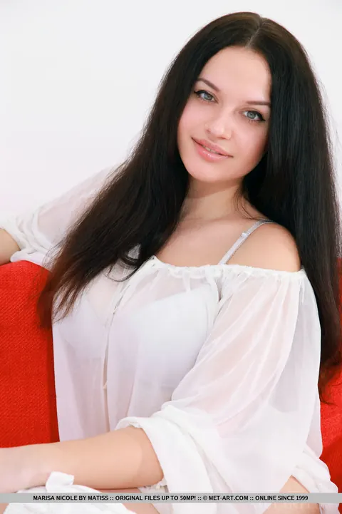 Marisa Nicole: Busty Russian Brunette Spreads Her Pussy in White Socks – photo 17 of 18
