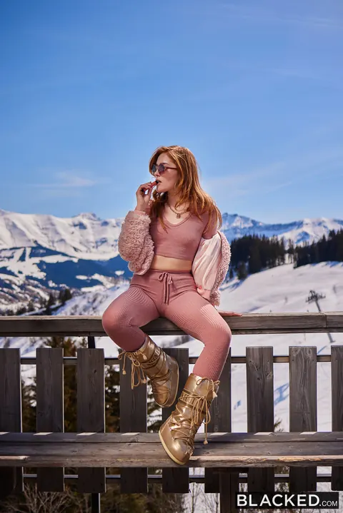 Jia Lissa: Blonde and Redhead in Boots and Glasses Share BBC Outdoors – photo 7 of 20
