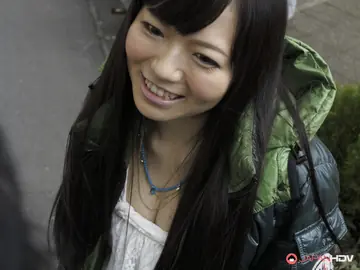 Slim Japanese Brunette in Lingerie Gives a Blowjob in the Bathroom