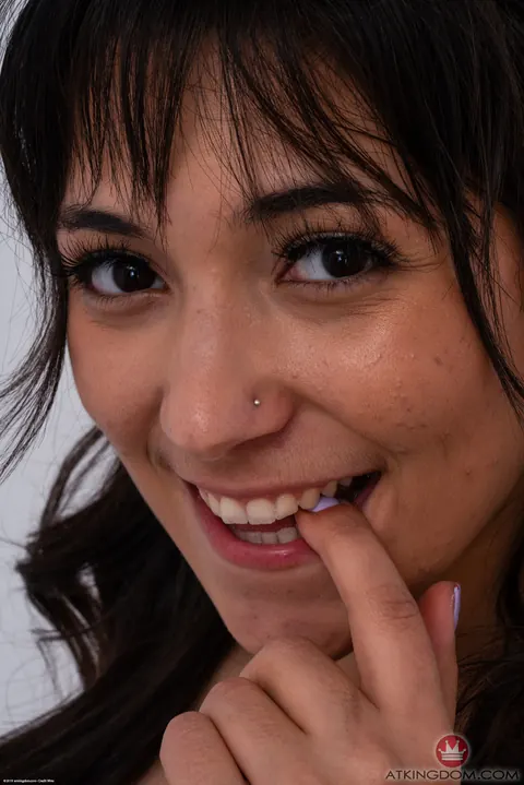 Brooklyn Gray: Thick Brunette in Pigtails Pulls Panties Aside and Spreads Wide – photo 21 of 21