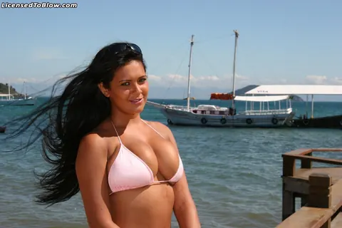 Babalu: Blonde Latina MILF Sucks and Fucks Two Men on a Yacht – photo 6 of 21