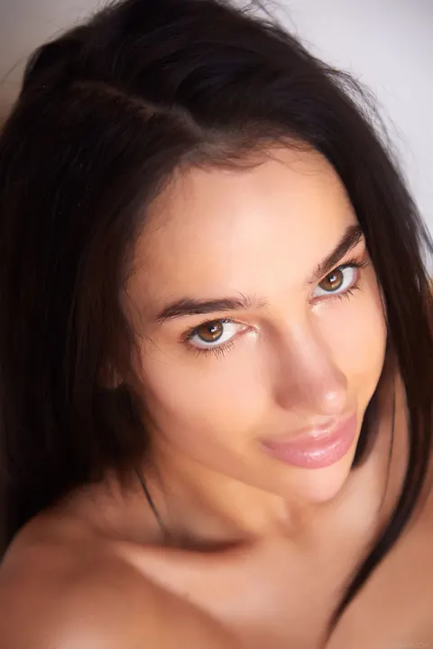 Kama Oxi: Skinny Brunette Strips Nude and Poses Her Slim Frame – photo 15 of 21