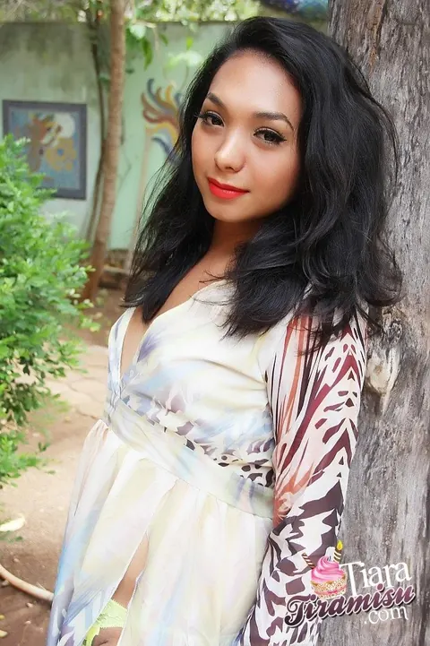 Petite Trans Woman Undresses from Her Dress – photo 2 of 15