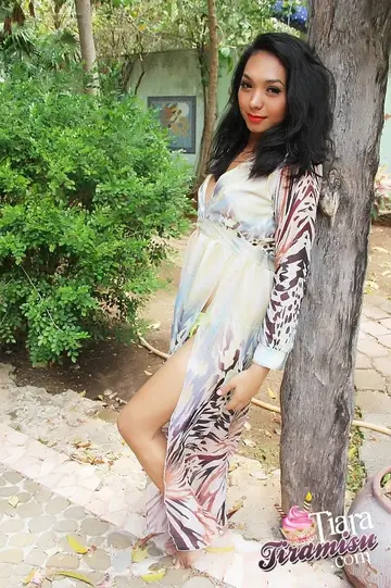 Petite Trans Woman Undresses from Her Dress