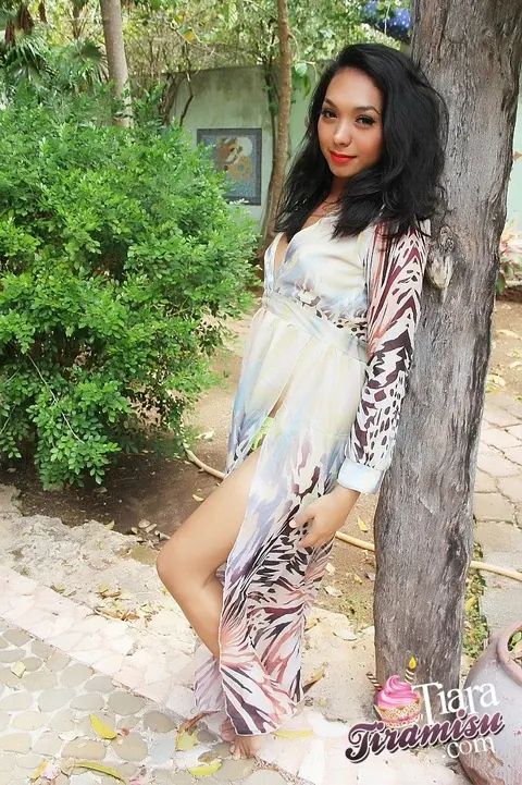 Petite Trans Woman Undresses from Her Dress – photo 1 of 15