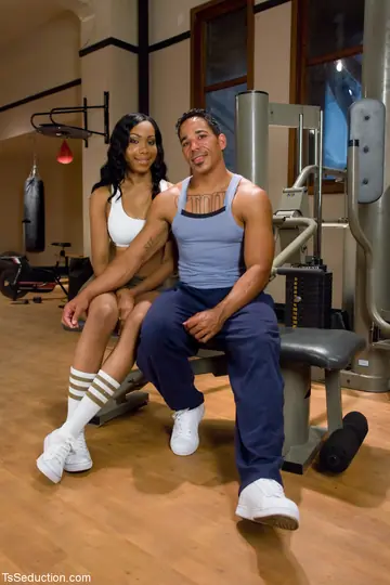 Thick Ebony Trans Woman Dominates Her Male Partner