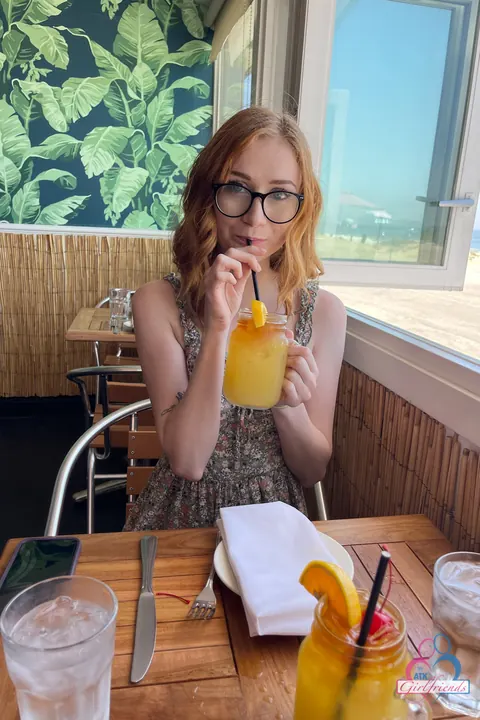 Scarlet Skies: Redhead with Glasses Takes Anal and Spreads on the Beach – photo 19 of 21