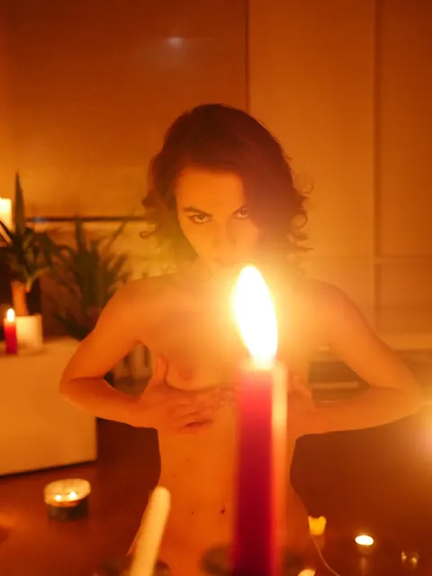 Joseline Joker: Redhead Bares Her Small Natural Tits and Spreads Wide – photo 16 of 18