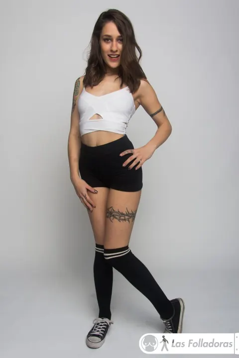 Alexa Nasha: Two Slim European Brunettes Strip and Spread Their Pussies – photo 7 of 17