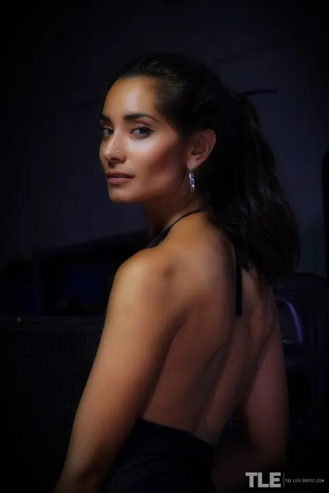 Solange: Asian Brunette with Enhanced Tits and Tattoo Spreads Her Pussy – photo 16 of 16
