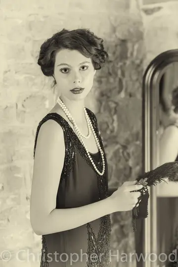 Vintage Woman Strips Nude and Poses for the Camera