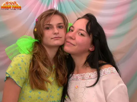 Hairy Lesbians Share a Double Dildo and Lick Pussy – photo 7 of 20