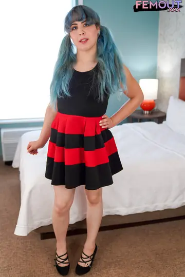 Trans Woman Strips Out of Her Lingerie and Spreads