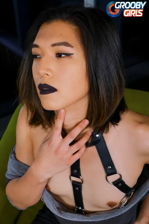 Asian Trans Woman Takes Anal While Posing Nude – photo 5 of 16
