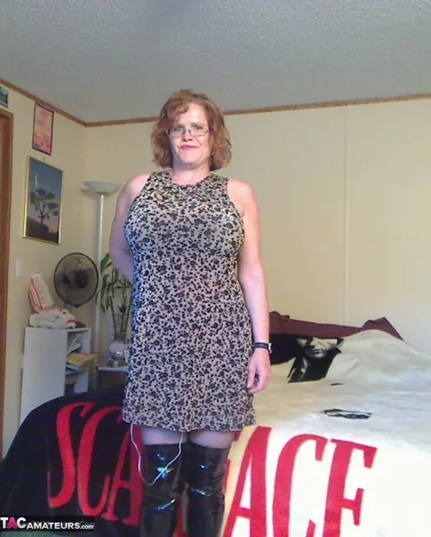 Misha Milf: Curvy Redhead MILF Shows Her Big Tits and Works Anal Dildo – photo 1 of 20