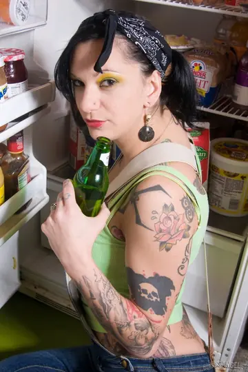Busty Brunette MILF Fingers Her Pussy on Halloween
