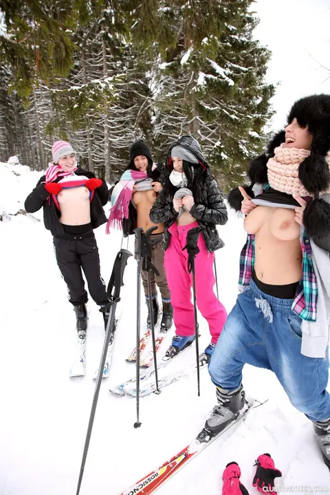 Lilly P: European Brunettes with Enhanced Tits Have Lesbian Sex – photo 7 of 21
