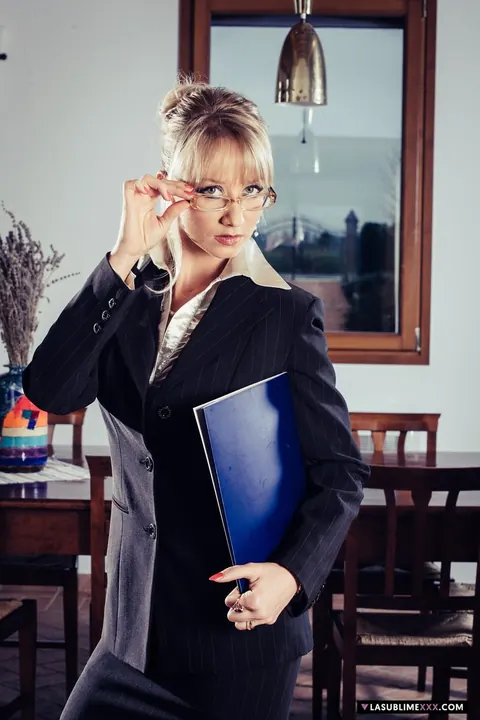 Bambola: Italian Blonde MILF Secretary Takes Anal in the Office – photo 1 of 20