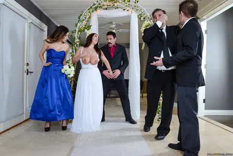 Angela White: Thick Australian Bride in a Bikini Takes Anal and a Cumshot at Her Wedding – photo 6 of 21
